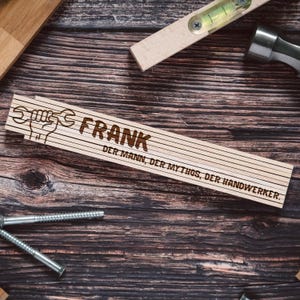 Männergeschenke, Zollstock Papa, Vatertagsgeschenk, Papa Geschenk, Meterstab Papa, Zollstock personalisiert, Bester Papa