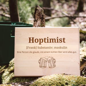 Bierkastensitz, Bier, Geschenk Mann, Bierkistensitz, Vatertagsgeschenk, Kollege Geschenk, Hoptimist, Bierkiste