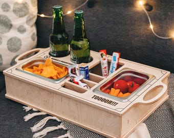 Snack Stadium Football, Couch Butler, Sofa Bar, Men's Gifts, Birthday Gift for Men, Snack Stadium, Couch Bar, Customizable, Snack Bar