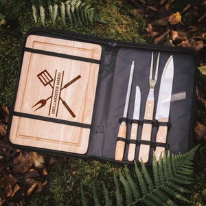 Grill set, grilling gift, grill accessories, grill board, gifts for men, grill, cutting board for men, grilling, Father&#39;s Day