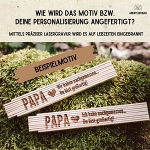 Vatertagsgeschenk, Geschenke für Männer, Papa Geburtstagsgeschenk, Zollstock Papa, Geschenk Papa, Bester Papa zdjęcie 6