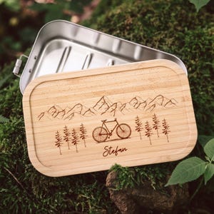 Geschenke für Männer, Fahrrad Geschenk, Männer Geschenk, Fahrrad, Abenteuernah, Personalisiertes Geschenk, Brotdose Fahrrad