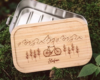 Geschenke für Männer, Fahrrad Geschenk, Männer Geschenk, Fahrrad, Abenteuernah, Personalisiertes Geschenk, Brotdose Fahrrad
