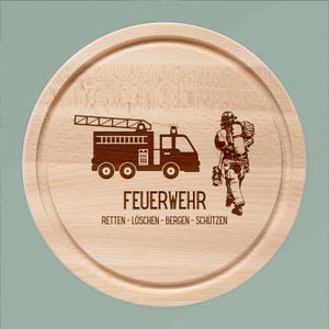 Feuerwehr Geschenke Männer, Feuerwehr, Geschenk Feuerwehrmann, Feuerwehr Brett, Frühstücksbrett Feuerwehr