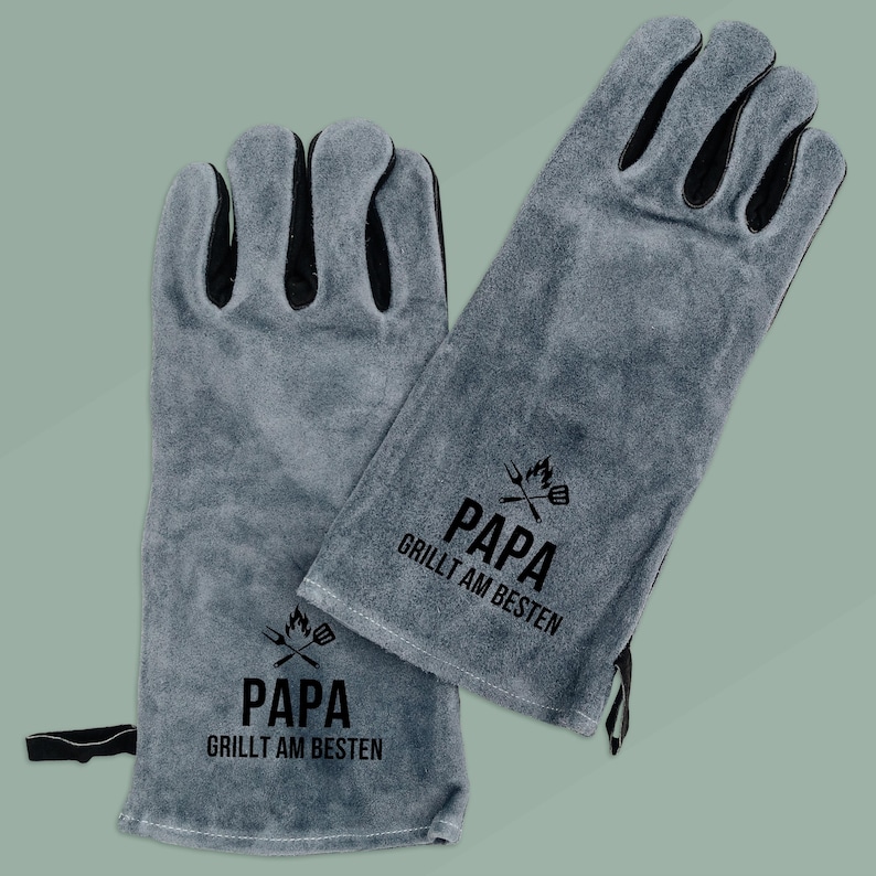 Personalized grilling gloves, Father's Day gift, grilling accessories, grilling, Father's Day, BBQ gift, Dad gift, grilling gloves image 8