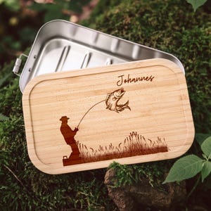 Angeln, Angler Geschenk, Geschenke für Männer, Brotdose Angler, Geschenk Mann, Angeln, Geschenke für Angler, Angler Brotdose