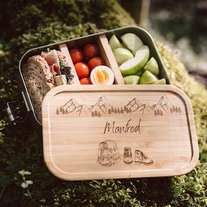 Wandern, Wandern Geschenk, Brotdose Wandern, Berge, Outdoor, Brotdose Berge, Geschenk Wandern, Männer Geschenkidee