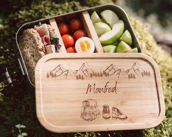 Wandern, Wandern Geschenk, Brotdose Wandern, Berge, Outdoor, Brotdose Berge, Geschenk Wandern, Männer Geschenkidee