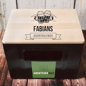 Advent calendar men, beer crate seat, personalized advent calendar, gifts for men, Christmas gift man