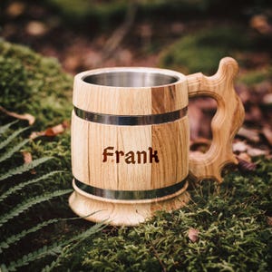 Bierkrug, Bierkrug Holz, Bierkrug personalisiert, Geburtstagsgeschenk Männer, Arbeitskollege Geschenk, Vatertag, Ehemann Geschenk