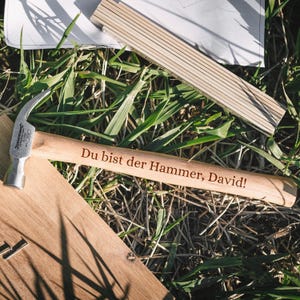 Hammer personalisiert, Geschenke für Männer, Personalisierter Hammer, Vatertag, Hammer mit Gravur, Ehemann Geschenk