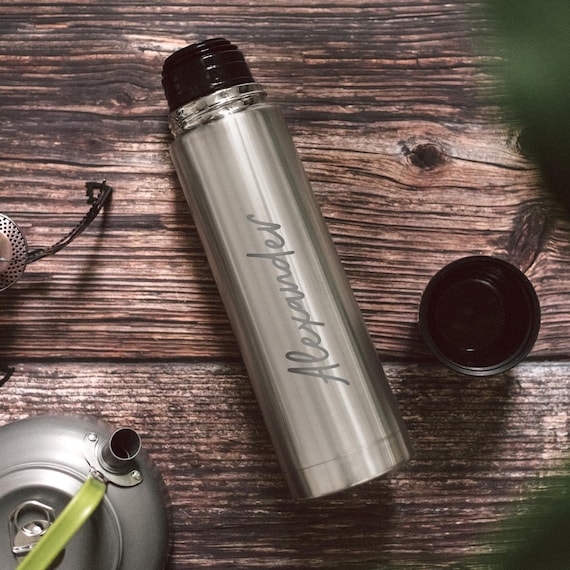 Thermosflasche personalisiert, Isolierflasche mit Name, Personalisierte Trinkflasche, Trinkflasche Männer, Männergeschenke