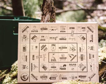 Bierkastensitz Trinkspiel, Geschenke für Männer, Bier, Junggesellenabschied Mann, 40. Geburtstag Mann, Männer Geschenke für Geburtstag