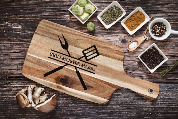 Grill Gift, Grill Board, Cutting Board Men, Gifts for Men, Grilling, Grill  Accessories Personalized, Men Gifts 