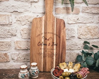 Hochzeitsgeschenke, Einzugsgeschenk, Schneidebrett personalisiert, Einzugsgeschenk Haus, Schneidebrett Hochzeit, Holzbrett Hochzeit