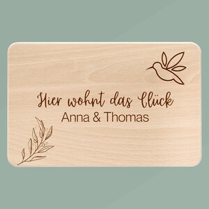 Frühstücksbrett personalisiert, Hochzeitsgeschenk, Holzbrett Tante, Brett, Brettchen personalisiert, Holzbrett personalisiert