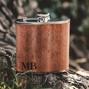 Hip flask, gifts for men, hip flask personalized, hip flask wood, gift man, Father's Day, birthday man