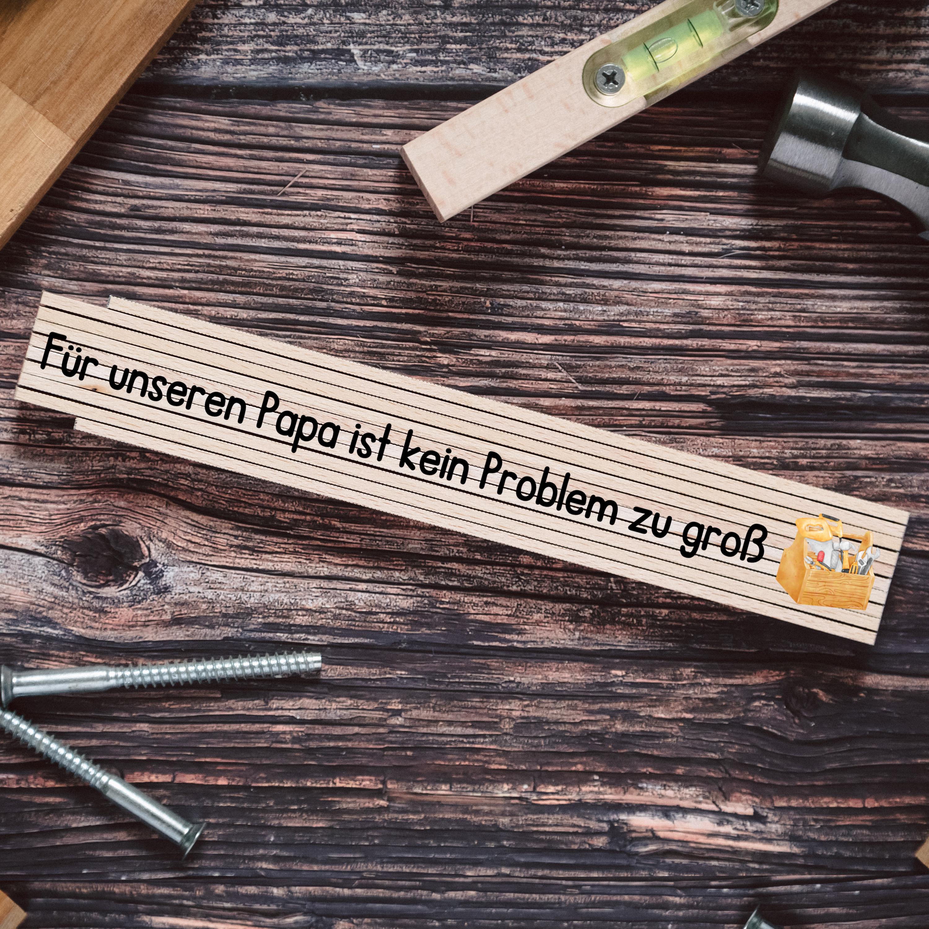 Personalisiert Zollstock Von Happy Box - Einzigartiges Geschenk Für Papa & Opa