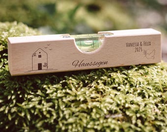 Hochzeitsgeschenk, Hochzeit, Haussegen, Einzugsgeschenk, Richtfest Geschenk, Wasserwaage Haussegen, Einweihungsgeschenk Haus