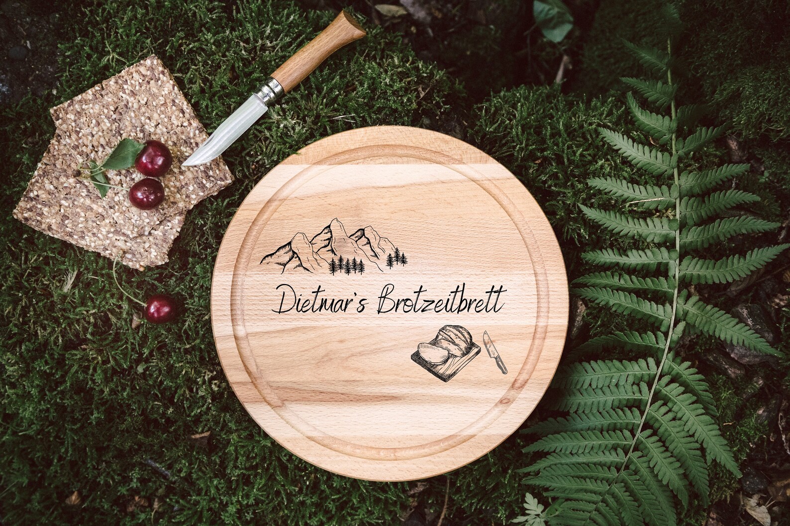 Holzbrett mit Gravur Frühstücksbrett personalisiert Etsy
