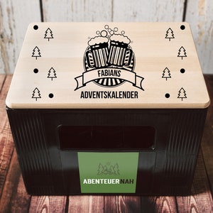 Advent calendar men, beer crate seat, personalized advent calendar, gifts for men, Christmas gift man