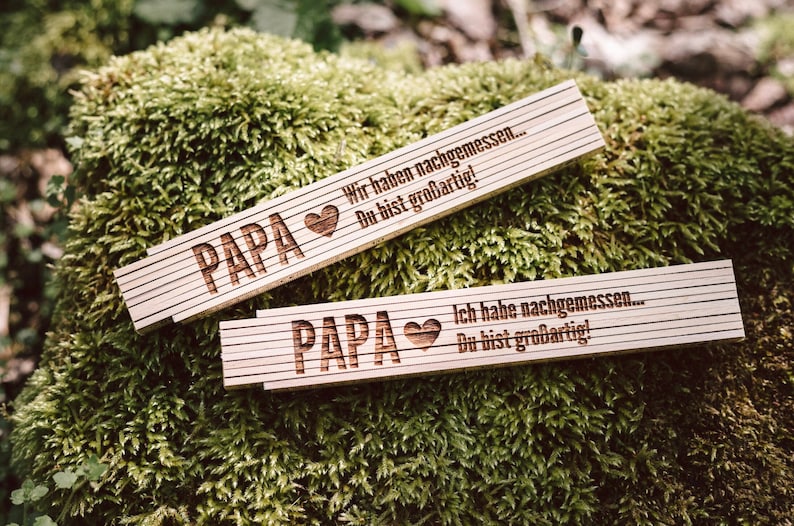 Vatertagsgeschenk, Geschenke für Männer, Papa Geburtstagsgeschenk, Zollstock Papa, Geschenk Papa, Bester Papa zdjęcie 1