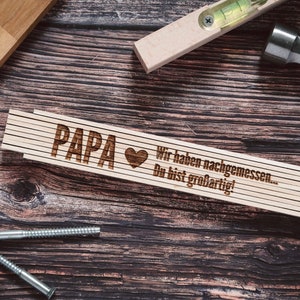 Vatertagsgeschenk, Geschenke für Männer, Papa Geburtstagsgeschenk, Zollstock Papa, Geschenk Papa, Bester Papa Bild 3