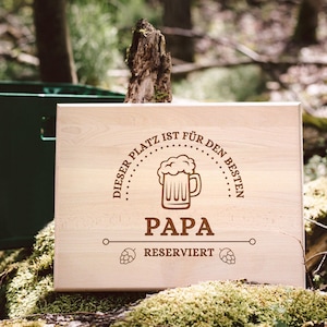 Vatertag Geschenk, Papa Geschenk, Bierkastensitz, Männer Geschenke, Bierbank Papa, Geburtstagsgeschenk Mann