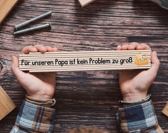 Vatertagsgeschenk, Vatertag, Papa Geschenk, Vatertagsgeschenk Papa, Vater Sohn, Vatertag Geschenkidee, Zollstock Papa