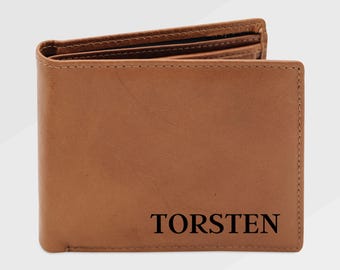 Geldbeutel Gravur, Portemonnaie Herren, Brieftasche Leder Herren, Personalisierter Geldbeutel, Männer Geschenk, Brieftasche mit Gravur