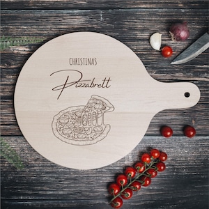 Pizza, Pizzabrett, Geschenk Bruder, Pizzabrett personalisiert, Pizzateller, Bruder Geschenk, Geschenke für Männer, Pizzaschieber