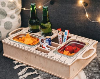 Fotbollssoffabar, soffbetjänt, soffabar, presenter till män, födelsedagspresent till män, snacksstadion, soffabar, anpassningsbar, snackbar
