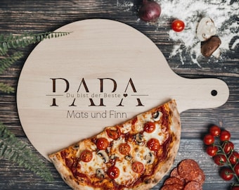 Pizzabrett, Vatertagsgeschenk, Pizza, Pizzabrett personalisiert, Pizzateller, Papa Geschenk, Geschenke für Männer, Pizzaschieber