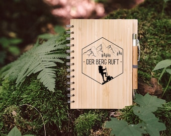 Wandertagebuch, Notizbuch personalisiert, Geschenke für Männer, Männer Geschenk, Wandern Geschenk