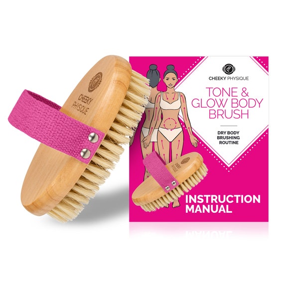 Tone & Glow Body Brush Natural Bristle Body Brush Etsy