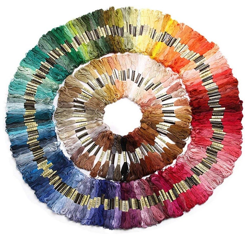 Small Order 1-23 Skeins Total CXC Individual Colour Codes B5200, Ecru and Blanc 150-3866 image 1