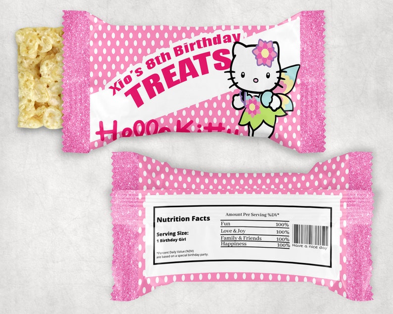 Hello Kitty Inspired Chip Bag Party Favor Chip Bags Hello Etsy UK