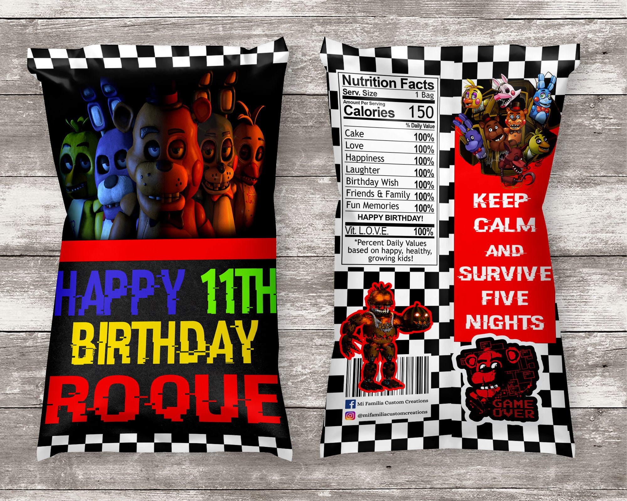 Five Nights At Freddy's Edible Image Cake Topper Personalized Birthday -  PartyCreationz