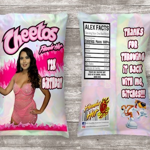 Cheetos Chip Bag, Flamin Hot Party Favor, Cheetos Chip Bags, Hot Birthday, Cheetos Wedding, Bachelorette Party