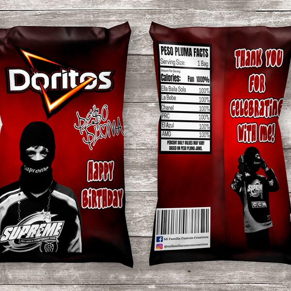 Purple Peso Pluma Chip Bag Etsy