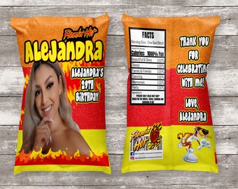 Custom Cheetos Chip Bag, Flamin Hot Party Favor, Cheetos Treat Bags, Bachelorette Party, Personalized Chip Bags, Adult Favor