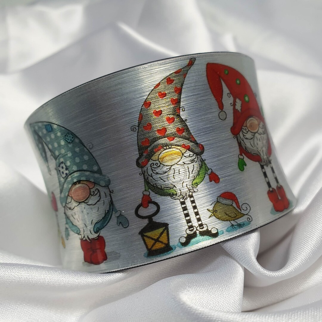 Christmas Gnomes Cuff Bracelet Christmas Gift for Her Funny Etsy