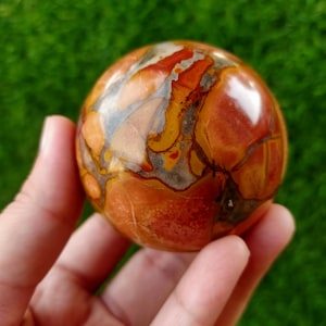 Comprar Natural 50 MM Alta calidad Fancy King Cobra Jasper Esférico / bola de esfera pulida / energía curativa de cristal metafísico / regalos /