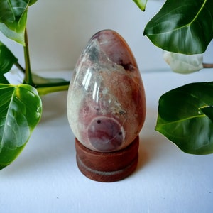 Unique 110 MM Peach Pink Agate Stone Egg For Metaphysical Crystal Healing Stone| Gifting| Home Decor