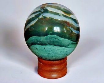 Druzie Mother Green 105 MM Sardonyx Crystal Sphere Druzy attarction Very well polished| Metaphysical crystal| Gifting to your loved once