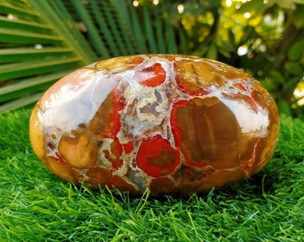 Kup wyjątkowy duży 170 MM naturalny kamień jaspisu kobry królewskiej, uzdrawiający lingam, metafizyczny kryształ leczniczy | Prezenty | Wystrój domu |