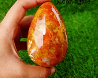 Genuine Red Carnelian Agate Crystal Egg Top Quality | Metaphysical Crystal Healing | gifting |