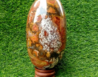 Extreme Rare Large 220 MM Natural King Cobra Jasper Stone Healing Lingam Metaphysical Crystal Healing | Gifting | Home Decor |