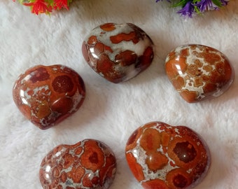 Buy Stunning Bulk Combo of Red king cobra jasper Heart Stone well Polished High Quality Metaphysical crystal Healing Energy