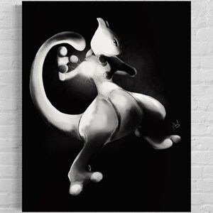 Pokemon Mewtwo And Mew Diamond Painting 